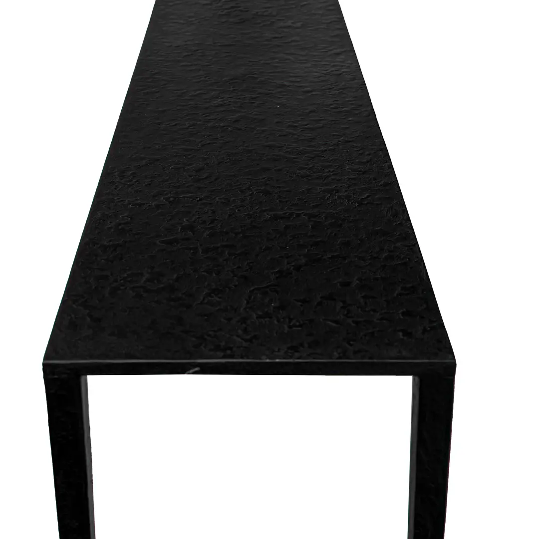 Pair of Important Black Brass Console Tables "Essenziali" by Lorenzo Ciompi, 2018 — photo 4