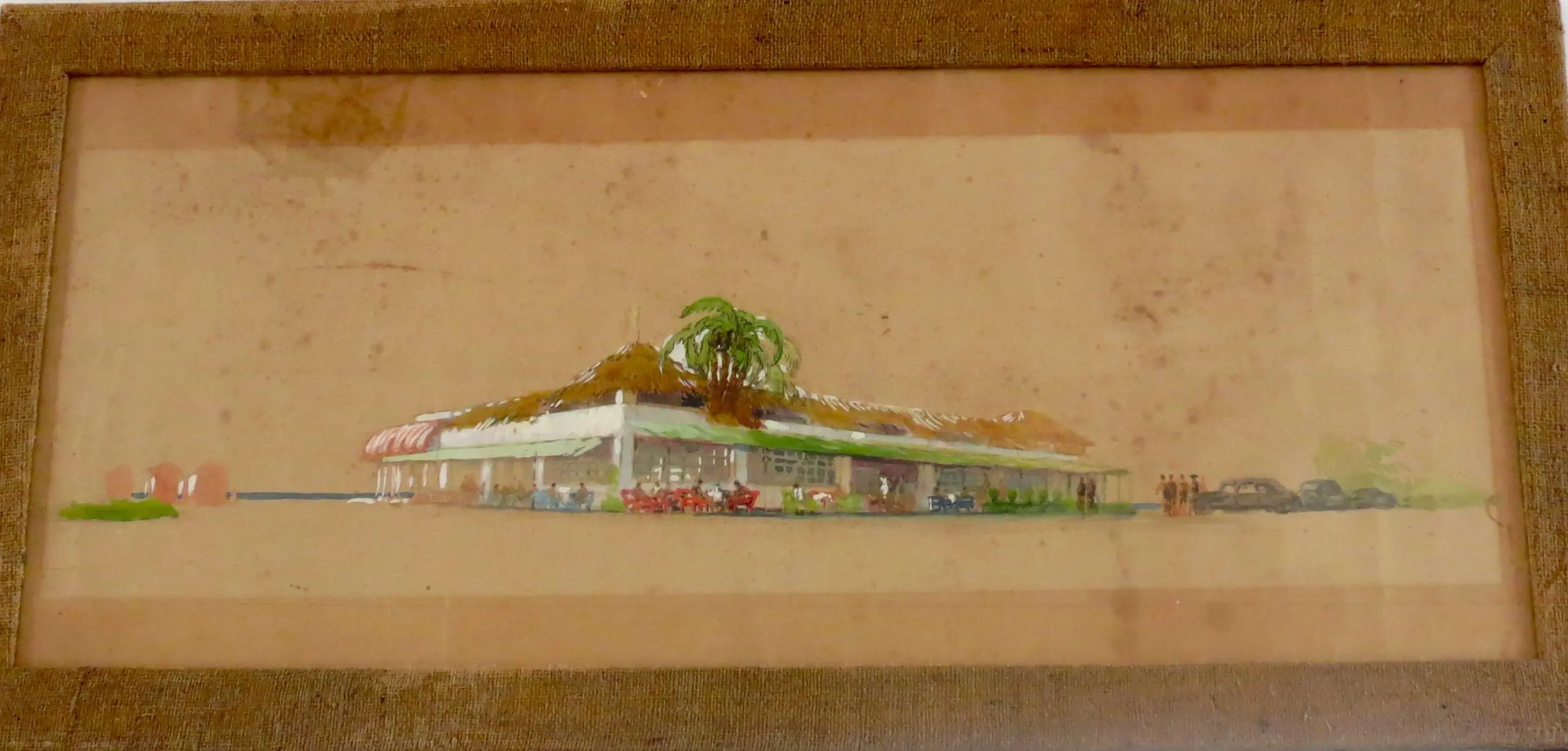 Watercolors on Paper "La Capannina al Forte" Maurizio Tempestini, 1939 — image 2