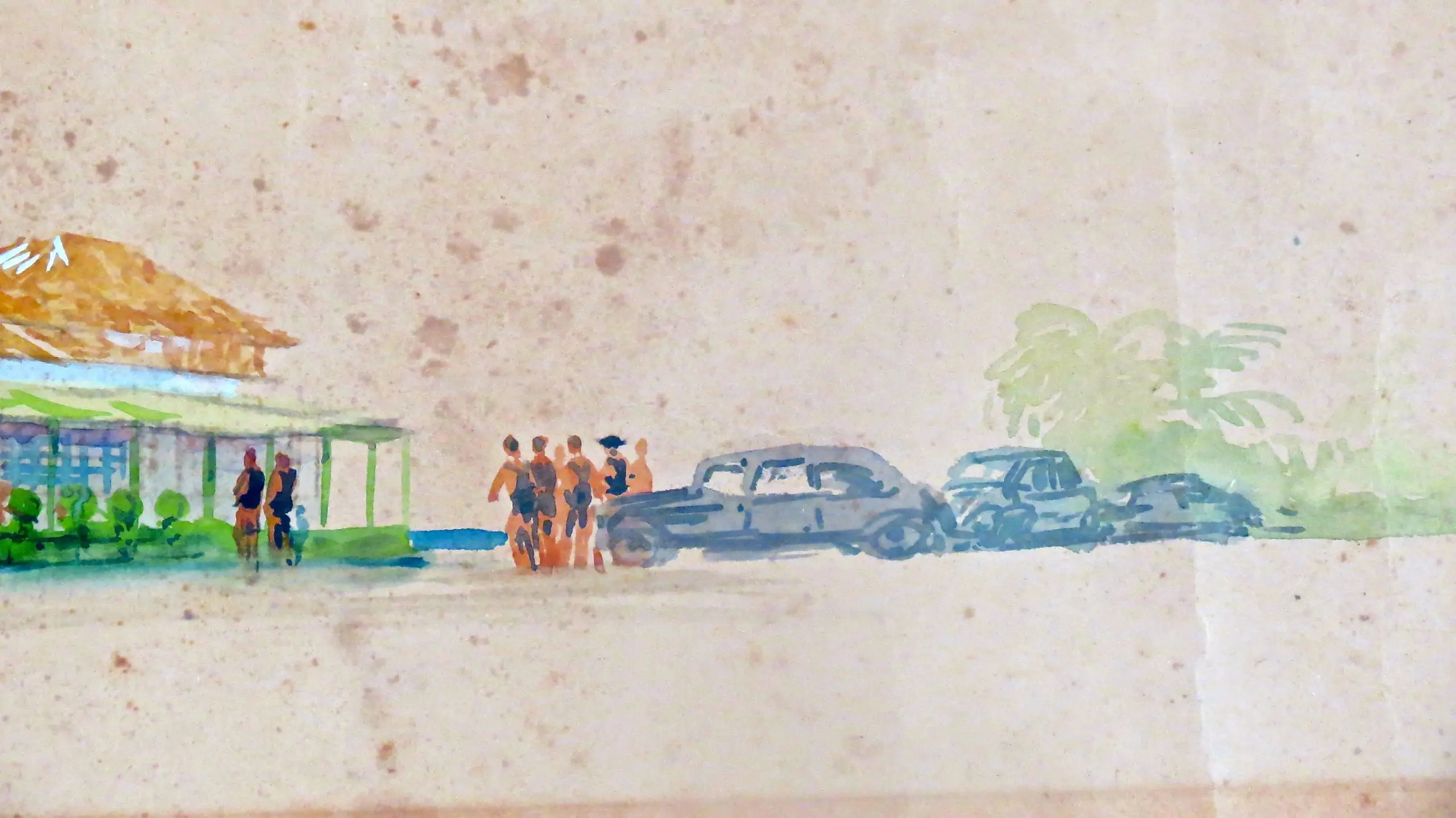Watercolors on Paper "La Capannina al Forte" Maurizio Tempestini, 1939 — photo 7
